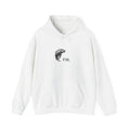 Fish Illustration Hoodie - Minimal 'FIH.' Graphic Pullover for Anglers