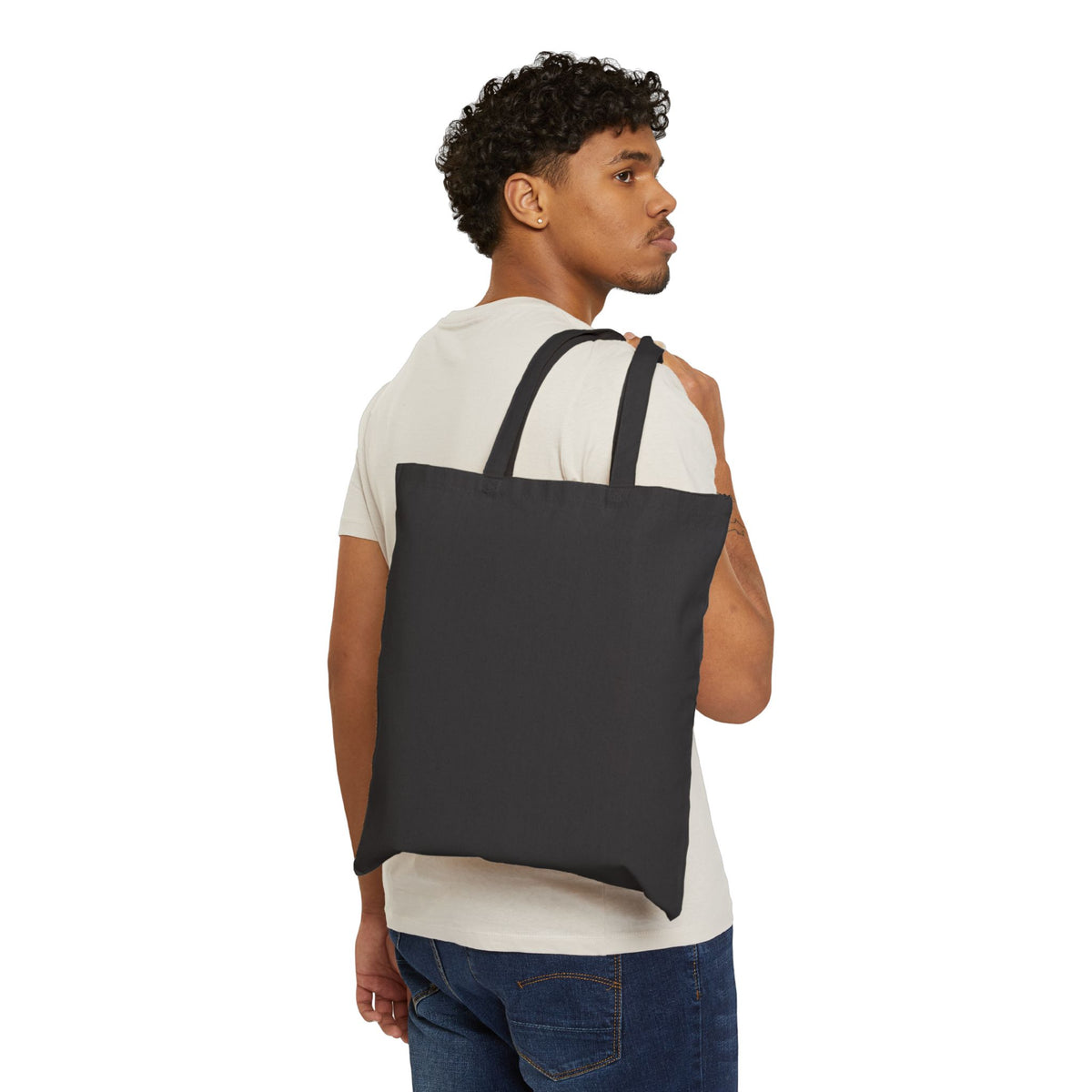 Tote Bag — Minimalist Fish 'FIH.' Canvas Tote for Everyday Grocery, Beach & Eco-Friendly Shopping